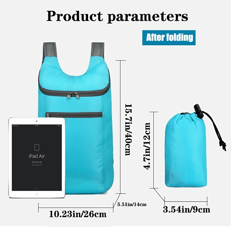 Packable Backpack Foldable Lightweight Waterproof Travel Bag