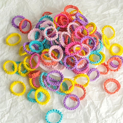 50pcs Small Candy Rubber Band Hair Rope Elastic Hair Accessories Girls