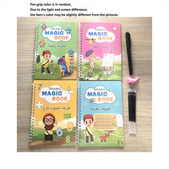 3D Groove French Arabic Calligraphy Copybook for Kids