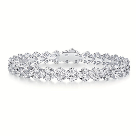 Moissanite Tennis Bracelet 925 Silver for Women