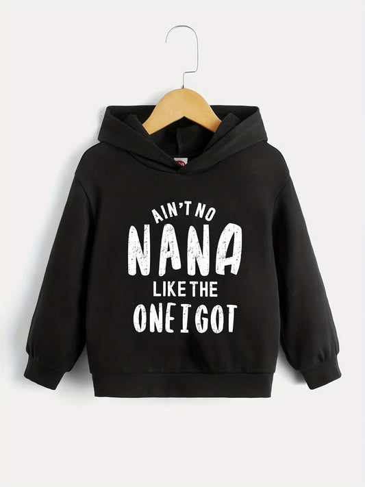 Letter Series Boys Hooded Sweatshirt