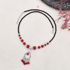 Chinese Style Red Turquoise Head Chain Hair Accessories