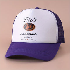 Vintage Printed Mesh Trucker Cap Lightweight Adjustable Dad Hat