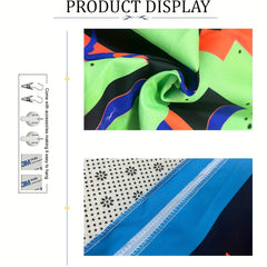 Fluorescent UV Light Tapestry Wall Hanging - Game Night Party Design