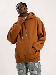 Men's Warm Fleece Hoodie with Kangaroo Pocket