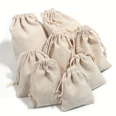 Linen Drawstring Pocket Gift Jewelry Bag Wedding Party Packaging Bag