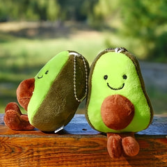 Avocado Pendant Keychain Plush Toy Mini Doll Trinket Jewelry