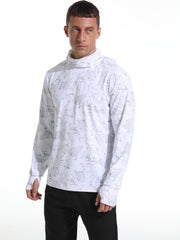 Men's UPF 50 Sun Protection Hooded Jacket Quick Dry Long Sleeve