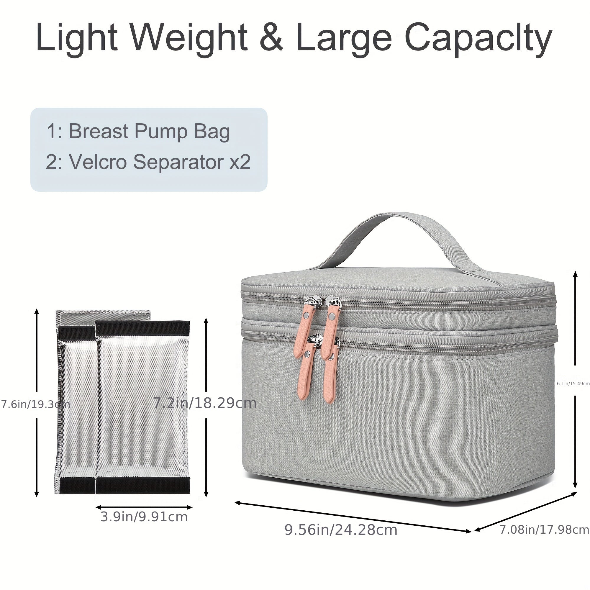 Portable Breast Pump Bag for Most Breast Pumps Maternal Care Bag
