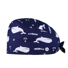 Cotton Nurse Cap with Sweatband - Adjustable Unisex Working Hat
