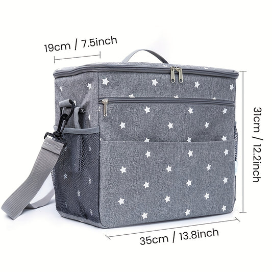 Stroller Hanging Storage Bag Star Printing Storage Backpack