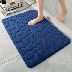 Non Slip Memory Foam Bath Rug Quick Drying Machine Washable Shower Carpet