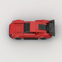 165pcs Classic Red Sports Car Building Blocks Set Educational Model Toy