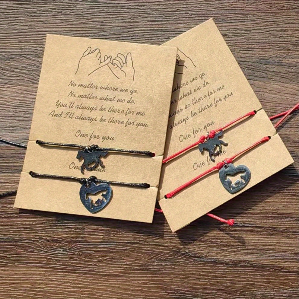 2pcs Stainless Steel Cross Bracelets for Kids and Couples