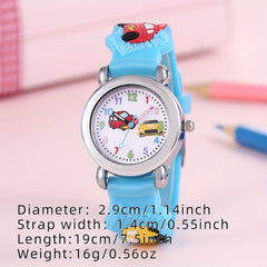 Teen Car Print Dial Quartz Watch For Gift Daily Life