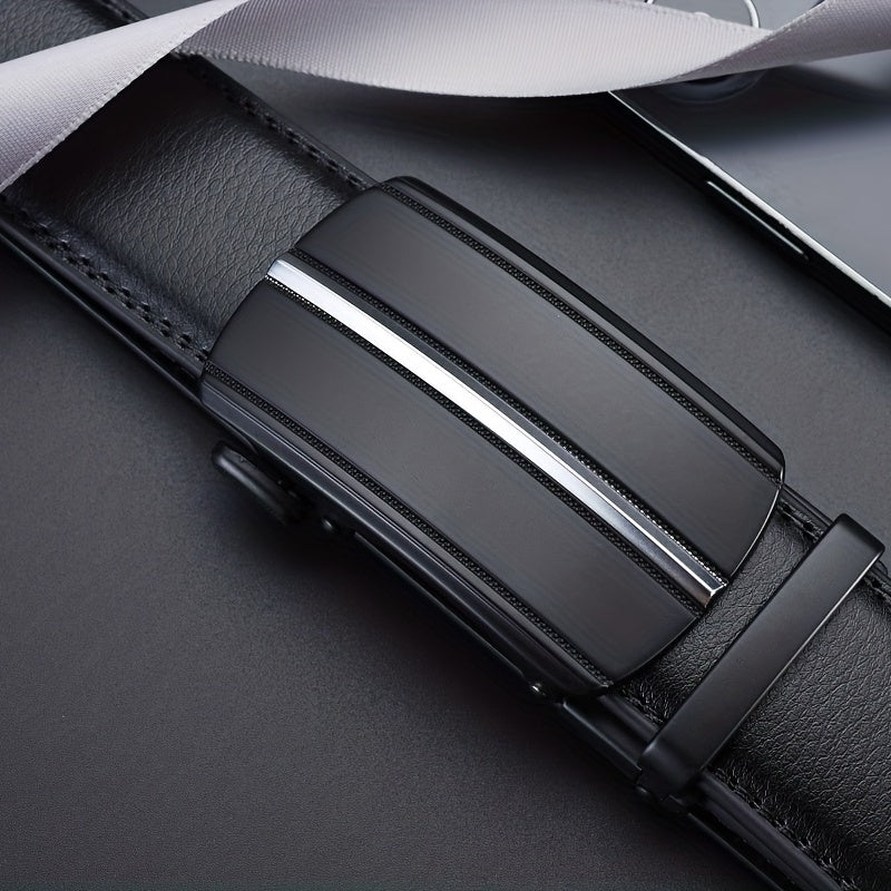 Men's Leather Business Belt Alloy Buckle Top Layer Leather