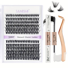 DIY Lash Extension Kit 240pcs Individual Lashes Cluster D Curling