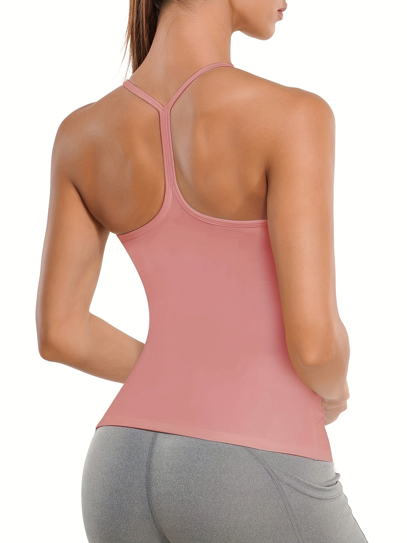 Summer Women's Seamless Cami Top Solid Round Neck Vest