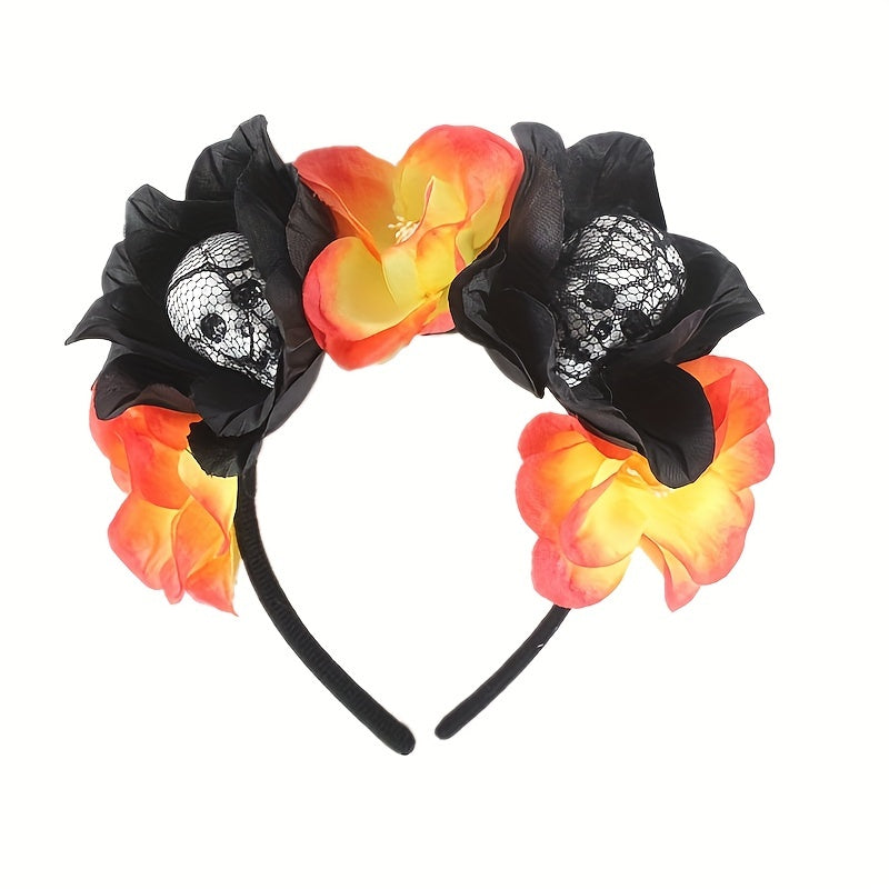 Foam Skull Headpiece Halloween Hair Hoop for Girls