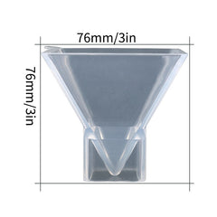 High Transparency Pyramid Mold Silicone Resin Mold 1-6 Inch