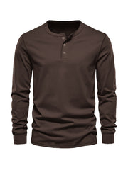 Men's Button Casual Comfy Custom Fit Long Sleeve Shirt