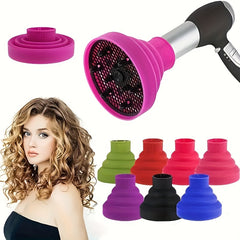 Universal Hair Diffuser Folding Retractable Silicone Hood Hairdressing Dryer