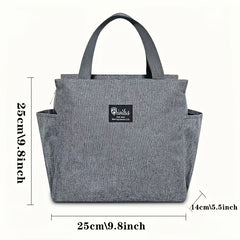 Large Capacity Insulated Animal Print Tote for Women - Durable Polyester