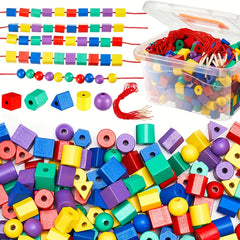 100pcs Colorful Tie Bead Set for Youngsters Shape & Classification