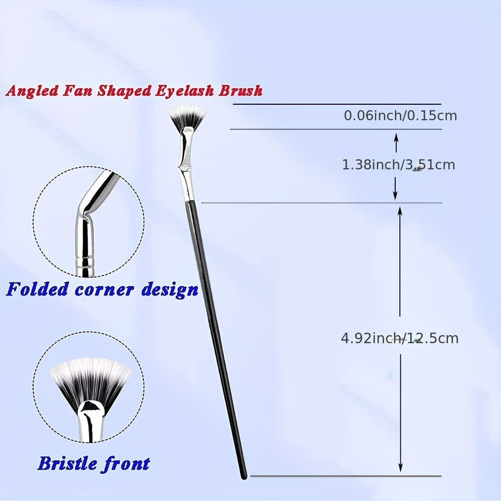 Fan Mascara Brushes Eyelash Eyebrow Makeup Tools