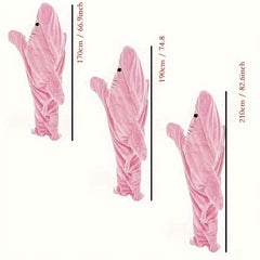 Soft Cozy Flannel Blanket Hoodie Wearable Fleece Throw Blanket