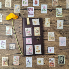 50 Retro Account Stickers Diary Decoration Plant Stickers 1 Pack