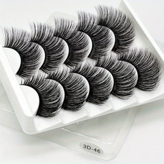 5 Pairs 3D Mink Lashes Natural Thick And Long False Eyelashes Extension