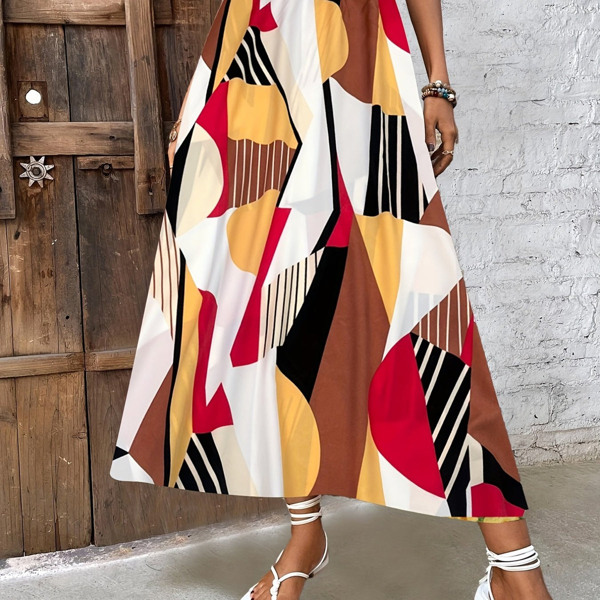 Elastic Waist Casual Skirt for Women