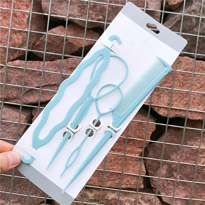 Versatile Hair Tool for Braiding and Tying Hair
