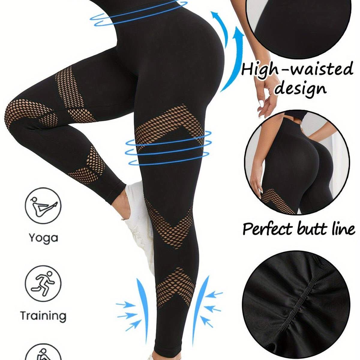 Quick Dry Butt Lifting Yoga Pants High Waist Leggings Women's Activewear
