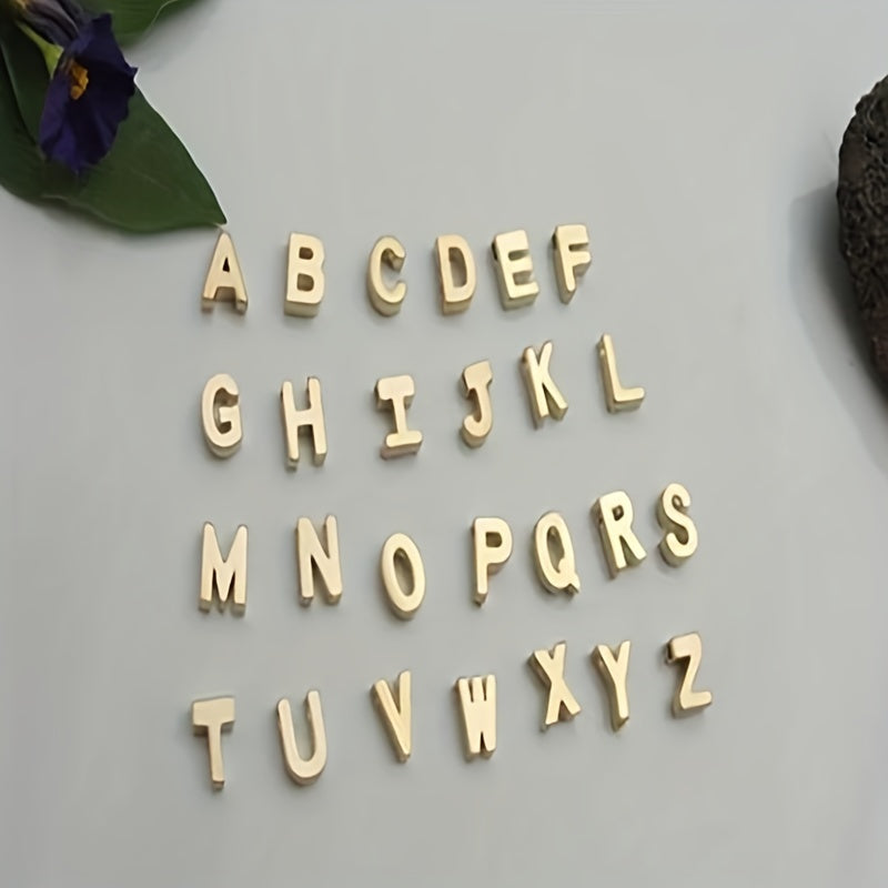 26 Letters Golden Love Initial Necklace Bridesmaid Gift