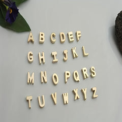 26 Letters Golden Love Initial Necklace Bridesmaid Gift