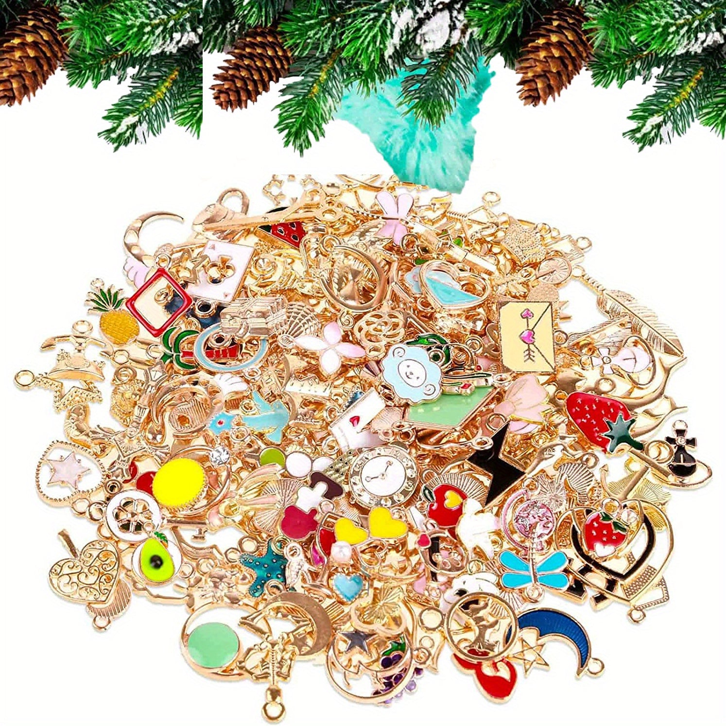 Assorted Jewelry Charms for DIY Necklace Bracelet Making