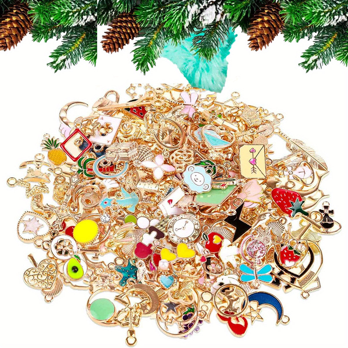Assorted Jewelry Charms for DIY Necklace Bracelet Making