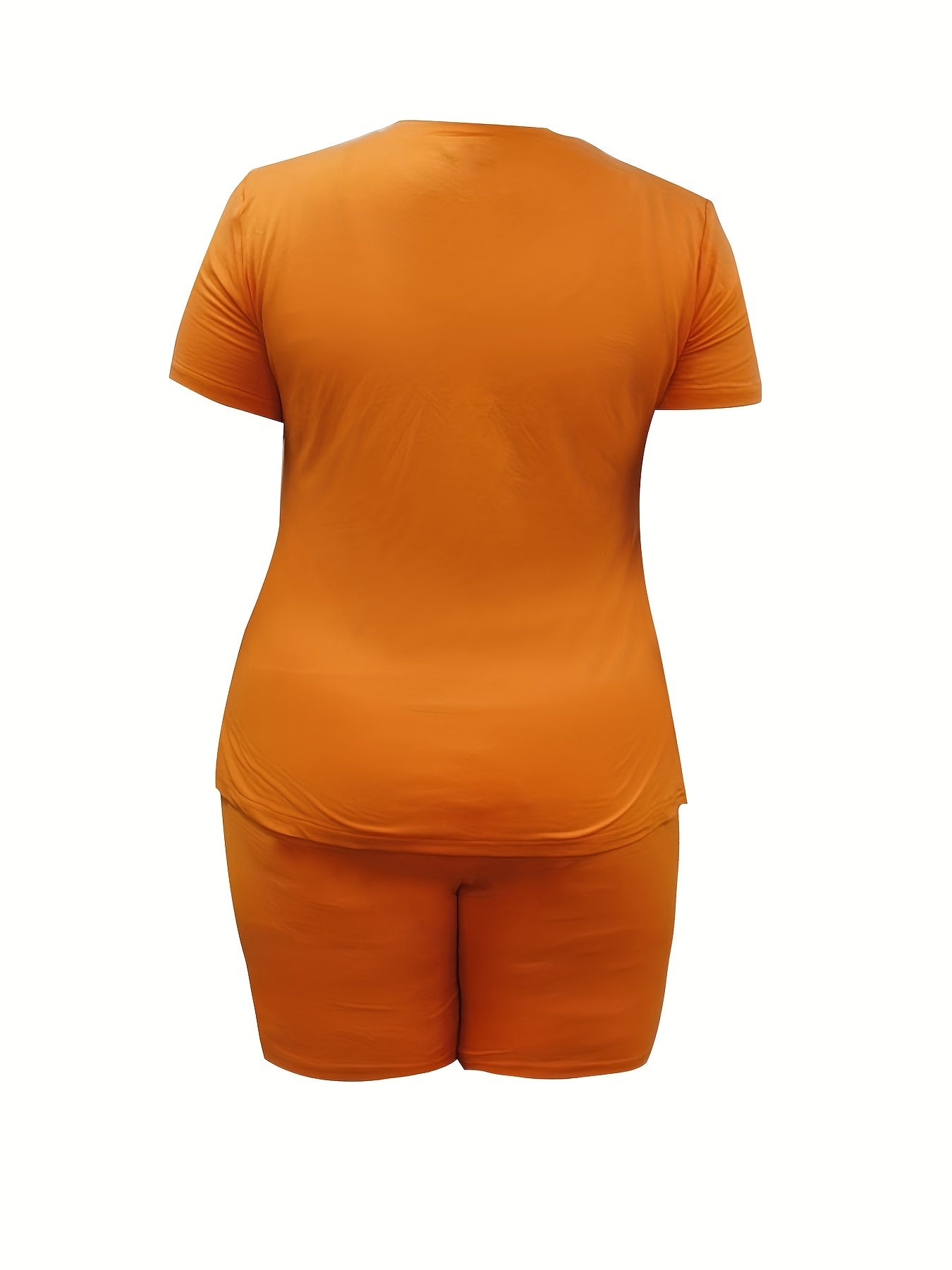  Solid Short Sleeve Tee & Shorts Set