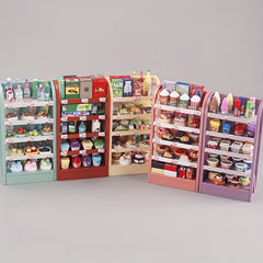 Supermarket Shelf Food Play Set with 30 Items
