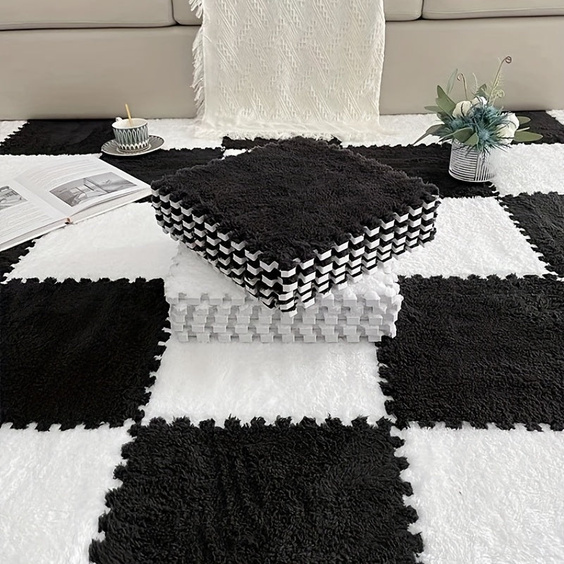 12pcs Washable Foam Floor Mats 12x12 Inch Square Patchwork Grounding Mats