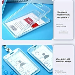 10pcs Transparent Card Covers for Students' Cards