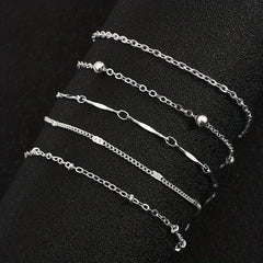 Stackable Anklet Small Copper Beads Foot Jewelry