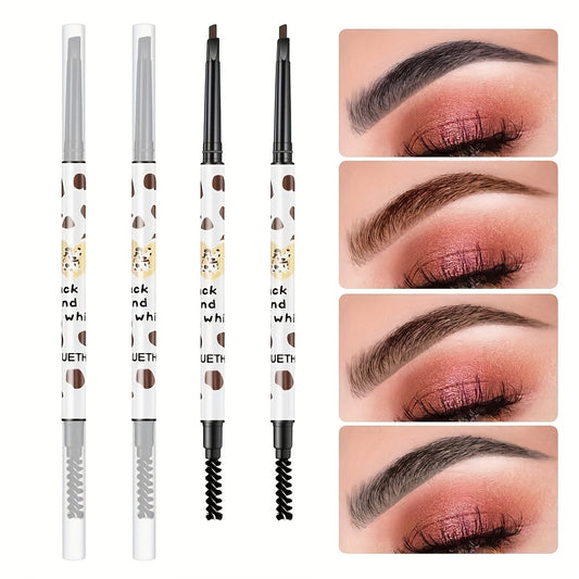Long Lasting Double Ended Eyebrow Pencil Waterproof Sweat-Proof Formula
