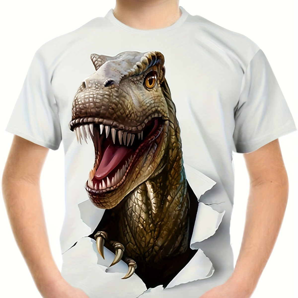 Boys' Dinosaur 3D Print Casual T-shirt