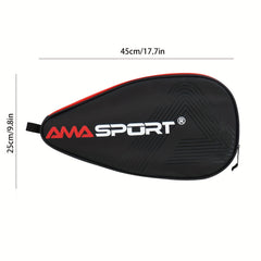 AMASPORT Pickleball Paddle Cover Faux Leather Bag