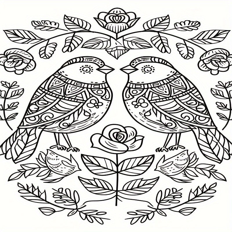 Deluxe Love Theme Coloring Book - Vibrant Pages, Perfect Gift