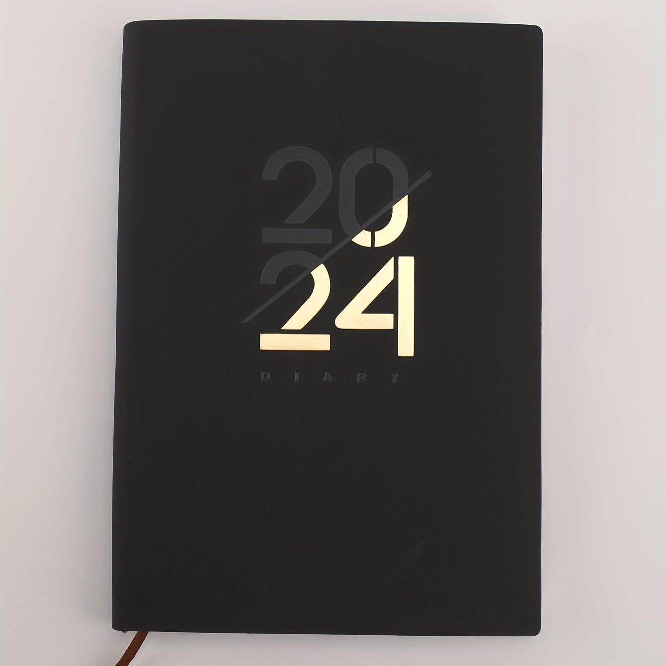 English Calendar Book 365 Days Daily Planner A5 Soft Leather Notebook