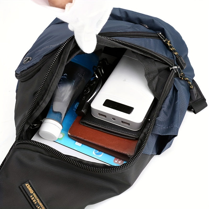 Men's Water Resistant Crossbody Bag for Outdoor Travel